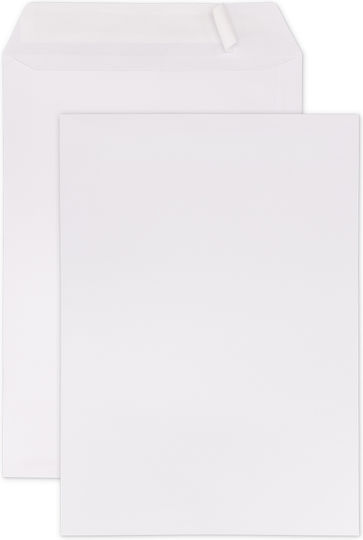 Etiroll Set Versandumschläge Katalog-Umschlag mit Abziehen und versiegeln 250Stücke 22,9x32,4cm Weiß