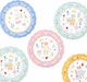 Children's Dessert Plate Party Kitten Club 8 Pieces