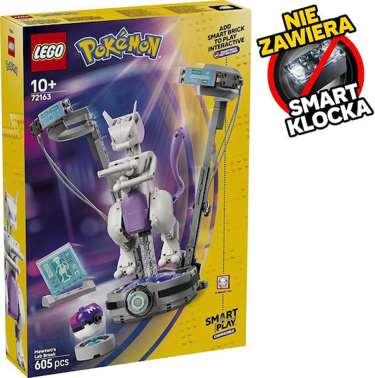 LEGO Pokemon Mewtwo Laboratory Escape pentru 10+ Ani 605 Buc