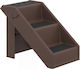 Pawhut Dog Car Steps for Dog Brown
