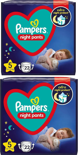 Pampers Diaper Pants Night Pants 1+1 No. 5 for 12-17kg 44 pcs