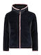 Kids Fleece Cardigan with Hood Titanio Highloft
