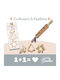 Scrap Cooking Christmas Wooden Rolling Pin Stars