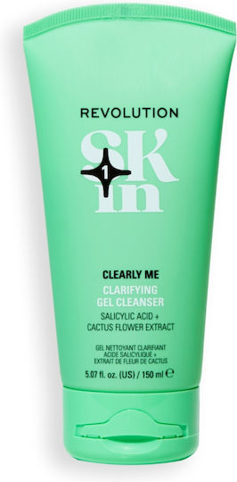 Revolution Skincare Clearly Me Gel de Curățare cu Acid Salicilic 2% Îndepărtează Impuritățile Față 150 Ml