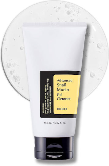 Cosrx Advanced Snail Mucin Gel de Curățare 5.07 Fl Oz 150 Ml Gel de Curățare Zilnic Bogat Piele Uscată Sensibilă Mucină de Melc Fără Cruzime Fără Parabeni Îngrijire Coreeană a Pielii