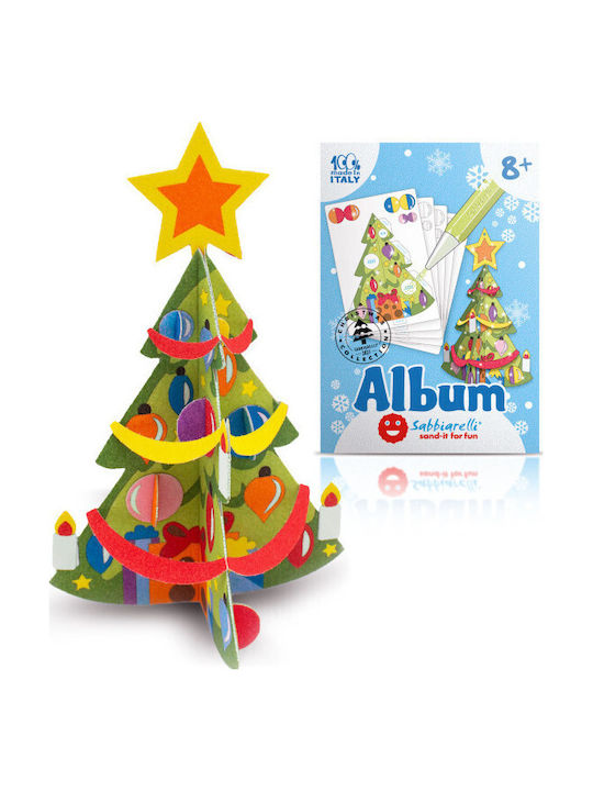 Sabbiarelli 3D Weihnachtsdekorationen mit Bäumen Malerei Marmorstaub 8+
