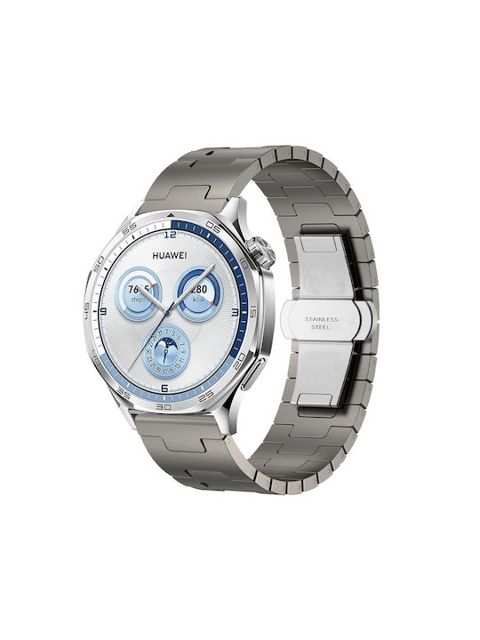 Huawei GT4 46mm GT5 46mm GT5 Pro 22mm H Shape Butterfly Clasp Stainless Steel Titanium Huawei GT4 46mm GT5 46mm GT5 Pro 22mm H Shape Butterfly Clasp Stainless Steel Titanium