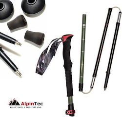 AlpinPro Scout Σπαστό Μπατόν Ορειβασίας Αλουμινίου 1τμχ Πράσινο