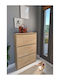 Ξύλινη Παπουτσοθήκη 73x22x110cm