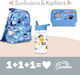 A Little Lovely Company 0.45L Light Blue Kids' Food Containers 30 x 23.5 x 10cm