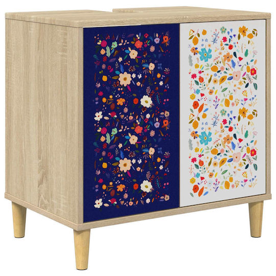 vidaXL Mainz Шкаф за баня 60x40x60cm Сонома