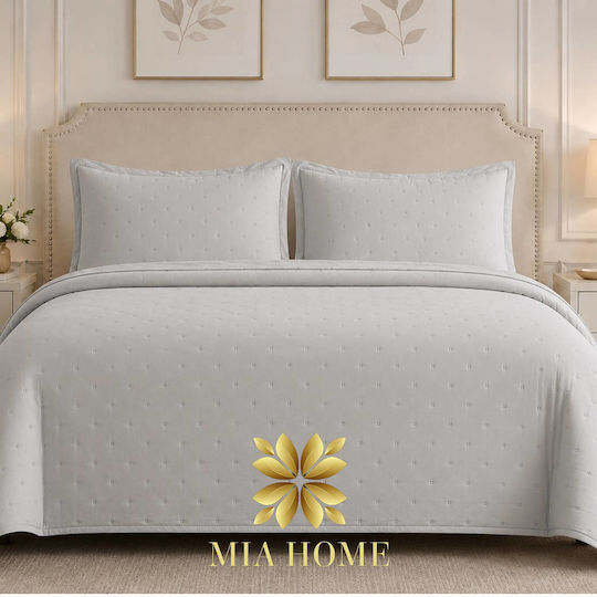 Mia Home Шалте Голям Двоен Сив 220x240см