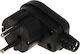 Elektro Plast Schuko Corner Black Power Plug