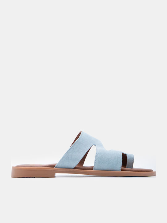 Luigi Women's Flat Sandals Light Blue