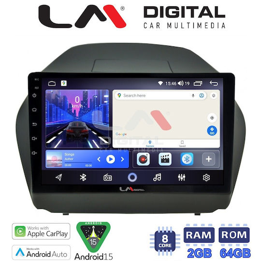 LM Digital Ηχοσύστημα Αυτοκινήτου για Hyundai iX35 2009>2015 (Bluetooth/USB/WiFi/GPS/Apple-Carplay/Android-Auto)