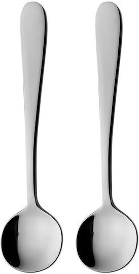 Grunwerg Windsor Set Stainless Steel Silver Spoons 13cm 2 Pieces
