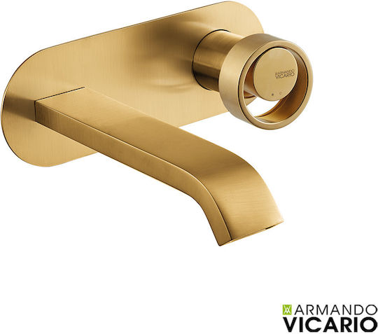 Armando Vicario Halo for Bathroom Sink Brushed Gold