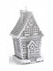 Mondex Christmas Grey Candle 14x8.5cm