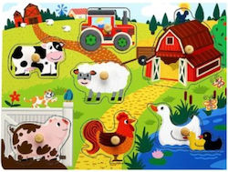Ξύλινο Παιδικό Puzzle Σφηνώματα για 3+ Ετών 30pcs Phoohi