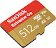 Sandisk Extreme SDXC 512GB U3 V30 με αντάπτορα