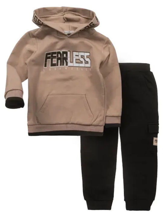 Hashtag Kids Sweatpants Set Camel