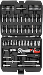 Yato YT-14502 Комплект Кестени И Орехчета 1\4" 68 Бройки