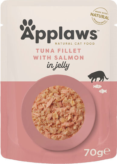 Applaws Wet Cat Food for Adult Cats in Pouch with Salmon and Tuna 70gr