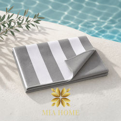 Mia Home Mikrofasertuch Körper Grau 150x80cm
