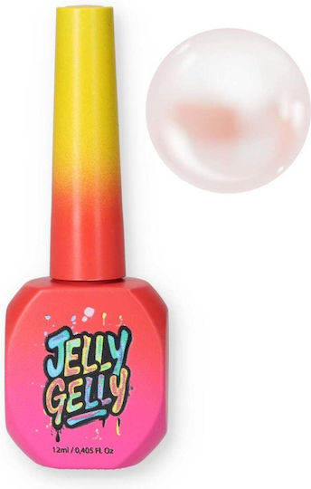Jelly Gelly Ojă Pentru Unghii Cu Gel Rose Pearl Cu Sclipici 12ml