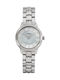 Timex Γυναικείο Ρολόι 30mm Μπαταρίας με Ασημί Μεταλλικό Μπρασελέ