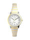 Timex Easy Reader Γυναικείο Ρολόι 25mm Μπαταρίας με Χρυσό Μεταλλικό Μπρασελέ