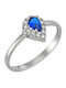 Ioannis Kosmima Women's Ring with Zircon from 9K White Gold