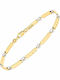Senzio Belibasakis Men's White Gold 9K Handcuff Bracelet