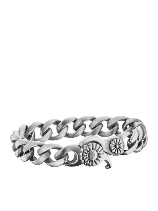 Police Männer Armband aus Edelstahl Stahl 17cm