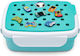 Melii Bento Plastic Kids Food Container 0.88 Litre Blue