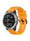 Beline Tragbares Silikonband Orange Für Garmin Instinct 2X
