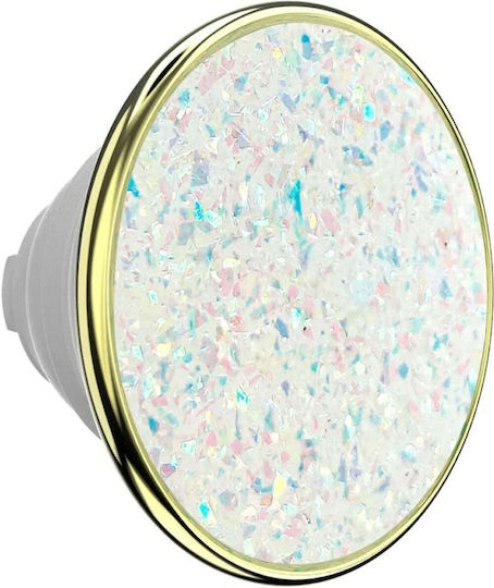 Popsockets Popsockets Poptop Luxe Enamel Opal Phone Grip Stand White