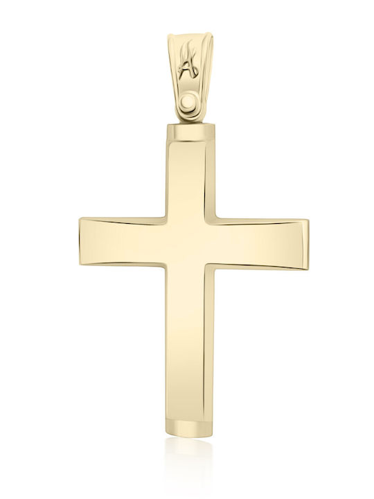 Chrilia Vergoldeter Kreuz 14K Ohne Kette
