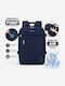 Ormi Rz29053 Backpack Travel 40x20x30cm Cabin Size Air Compression System Laptop Compartment & Large Capacity Dark Blue