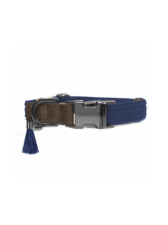 Milk & Pepper Adjustable Dog Collar Kaya Blue S45 35-53cm 2.5cm