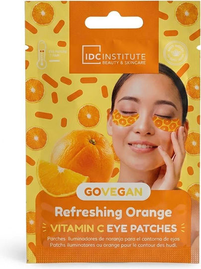 Idc Go Vegan Refreshing Orange Vitamin C Eye Patches Vitamin C & Orange Extract Eye Patches 1 Pair