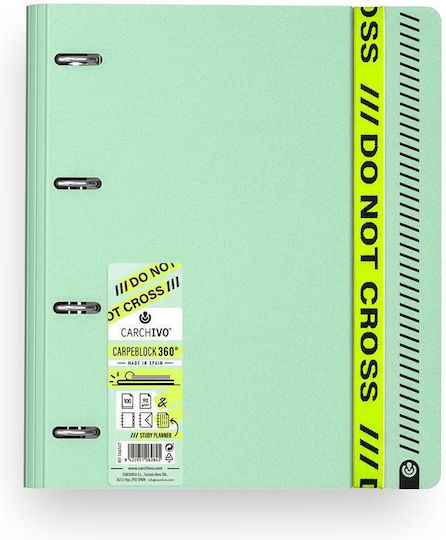 Carchivo Clipboards 360 Rings Not Cross A4 & Replacement Mint Lined Sheets Carchivo