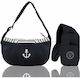 Milk & Pepper Shoulder Bag for Dog Cat Carrying Blue L55xW21.5cm