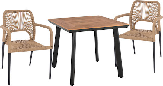 Set de masă pentru exterior 3 buc Homemarkt