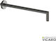 Round Wall Arm 35cm Vicario Black Brushed