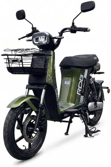 Velogreen Ηλεκτρικό Scooter Ισχύος 800W Πράσινο Χρώμα