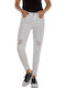 Damen Stoffhose Weiß