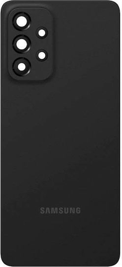 Samsung A336b Galaxy A33 5g Battery Door + Battery Door Adhesive + Back Camera Lens Bezel Black Oem