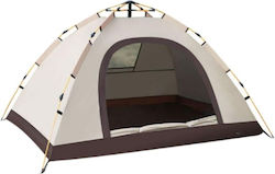 Cort De Camping Igloo Cățărare Gri Depozitare Impermeabil 3 Persoane