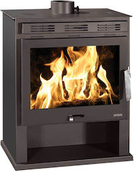 Syrios Ierapetra Steel Wood Stove Air Heater Black